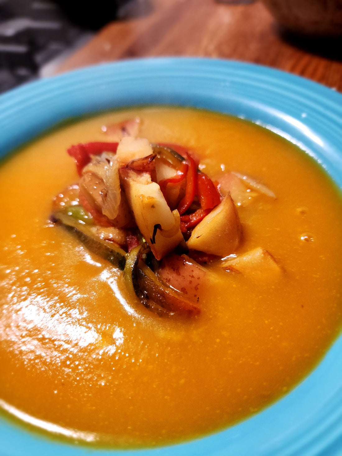 Roasted Poblano Butternut Soup