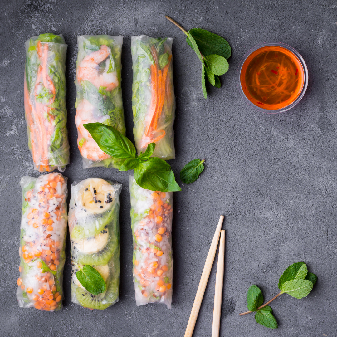 Mixed Petit Green Spring Rolls