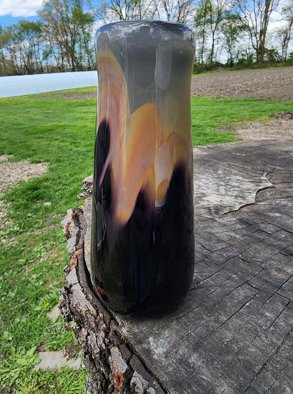 Dark Flame Bud Vase