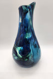 Freeform Blue Bottle Vase