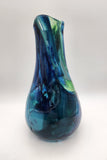 Freeform Blue Bottle Vase