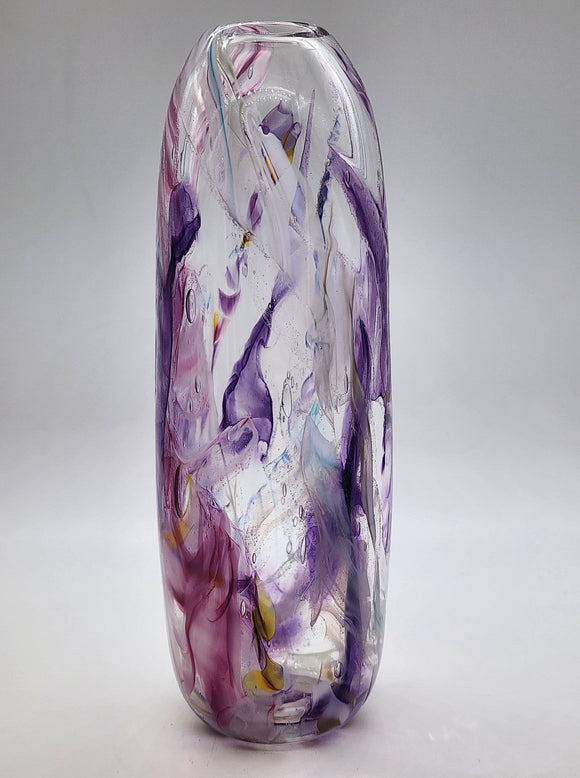 Purple Watercolor Bud Vase #1