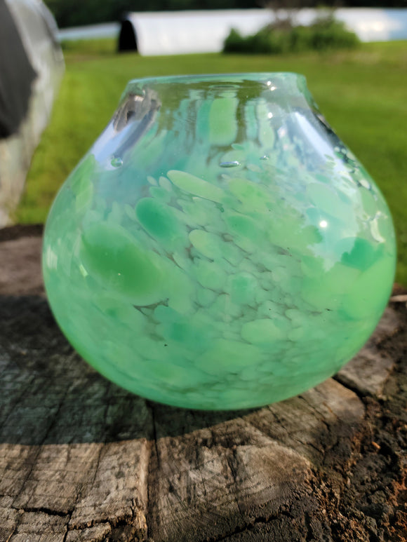 Green Kiva Style Vessel